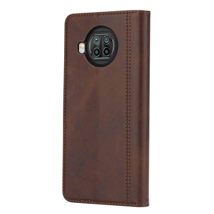 For Xiaomi Mi 10T Lite Calf Texture Double Fold Clasp Horizontal Flip Leather Case with Photo Frame & Holder & Card Slots & Wallet