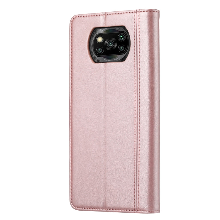 For Xiaomi POCO X3 NFC / X3 Calf Texture Double Fold Clasp Horizontal Flip Leather Case with Photo Frame & Holder & Card Slots & Wallet