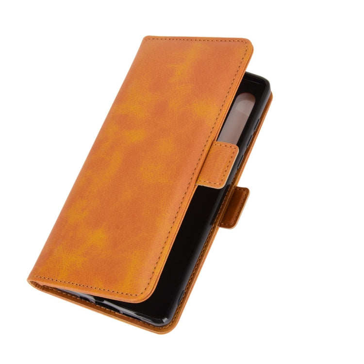 For Motorola Edge Dual-side Magnetic Buckle Horizontal Flip Leather Case with Holder & Card Slots & Wallet