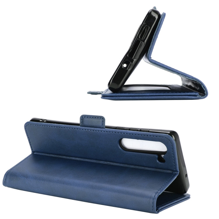 For Motorola Edge Dual-side Magnetic Buckle Horizontal Flip Leather Case with Holder & Card Slots & Wallet