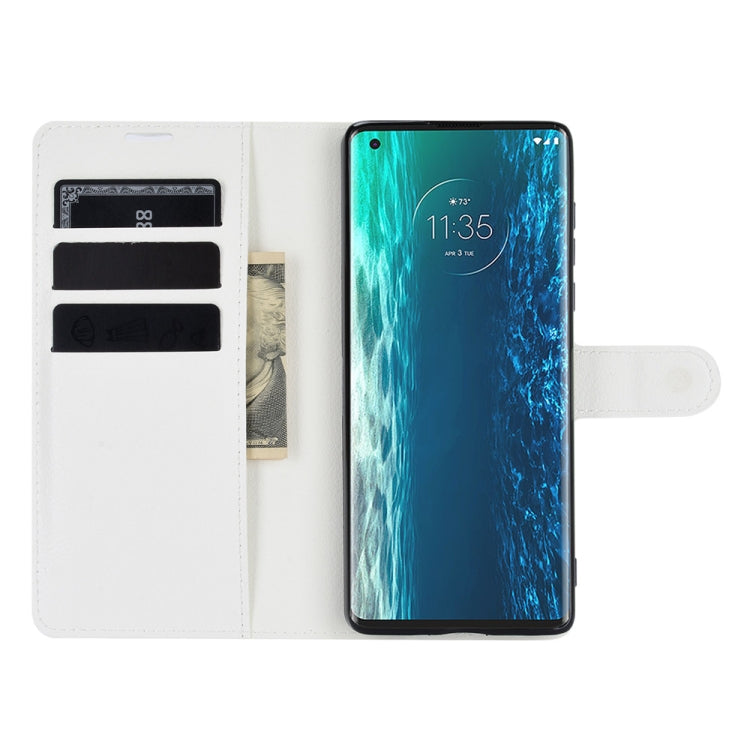 For Motorola Edge Litchi Texture Horizontal Flip Protective Case with Holder & Card Slots & Wallet