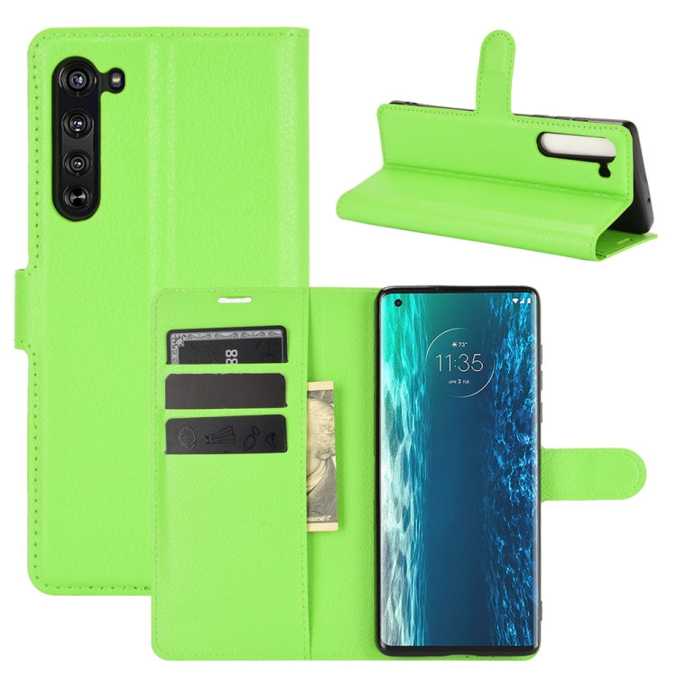 For Motorola Edge Litchi Texture Horizontal Flip Protective Case with Holder & Card Slots & Wallet