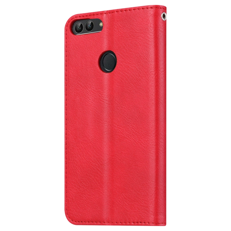 Knead Skin Texture Horizontal Flip Leather Case for Huawei P smart / Enjoy 7S, with Photo Frame & Holder & Card Slots & Wallet