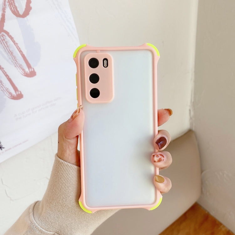 For Huawei P40 TPU + PC Four-Corner Shockproof Skin-feel Case