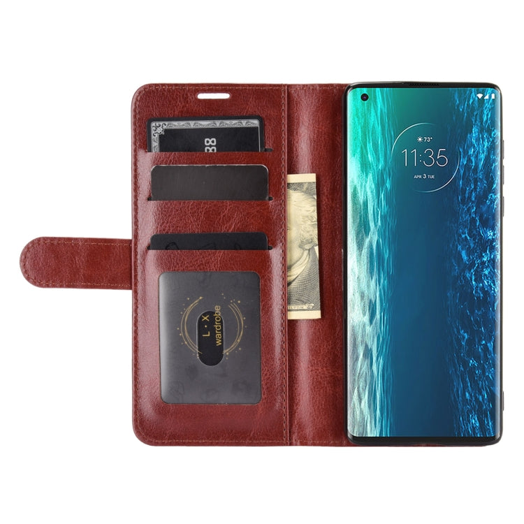 For Motorola Moto Edge R64 Texture Single Horizontal Flip Protective Case with Holder & Card Slots & Wallet& Photo Frame