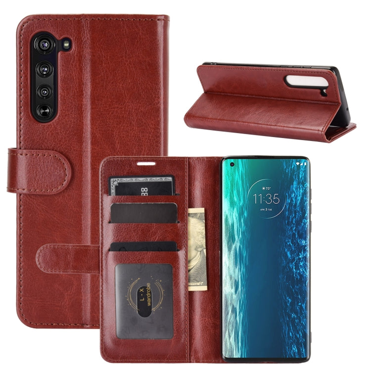 For Motorola Moto Edge R64 Texture Single Horizontal Flip Protective Case with Holder & Card Slots & Wallet& Photo Frame
