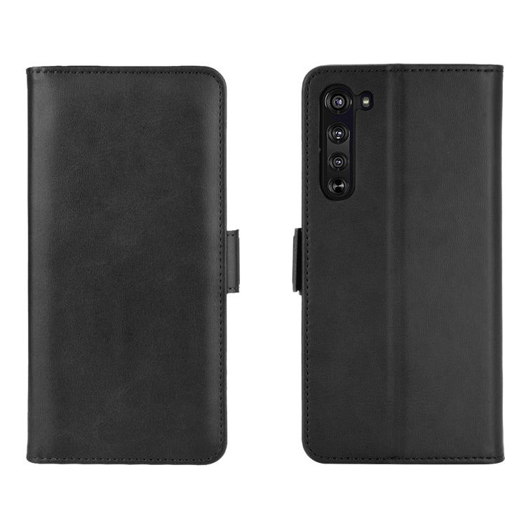 For Motorola Moto Edge Dual-side Magnetic Buckle Horizontal Flip Leather Case with Holder & Card Slots & Wallet