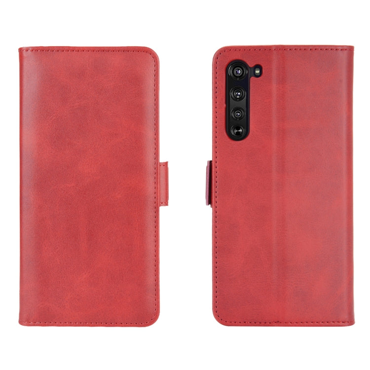 For Motorola Moto Edge Dual-side Magnetic Buckle Horizontal Flip Leather Case with Holder & Card Slots & Wallet