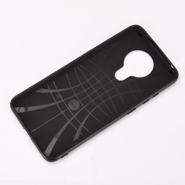 For Nokia 5.3 Shockproof Sewing Cow Pattern Skin PC + PU + TPU Case