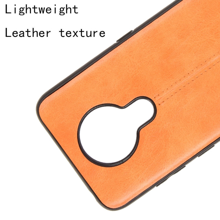 For Nokia 5.3 Shockproof Sewing Cow Pattern Skin PC + PU + TPU Case