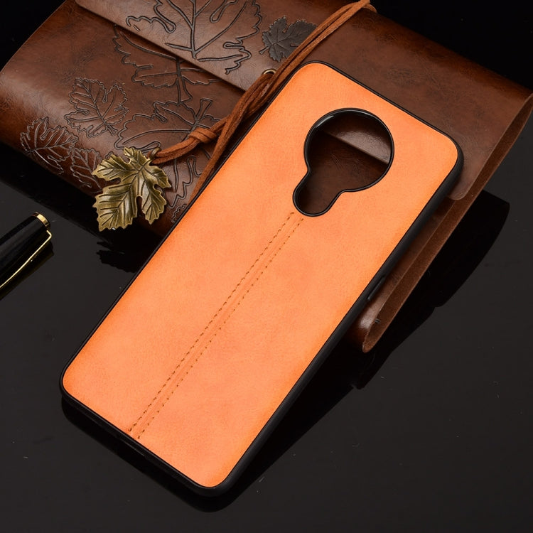 For Nokia 5.3 Shockproof Sewing Cow Pattern Skin PC + PU + TPU Case