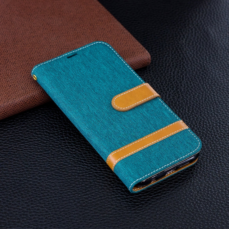 Color Matching Denim Texture Leather Case for Huawei P20 Lite & Nove 3e , with Holder & Card Slots & Wallet & Lanyard