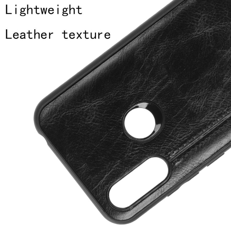 For Motorola Moto E6s 2020 Shockproof Sewing Cow Pattern Skin PC + PU + TPU Case