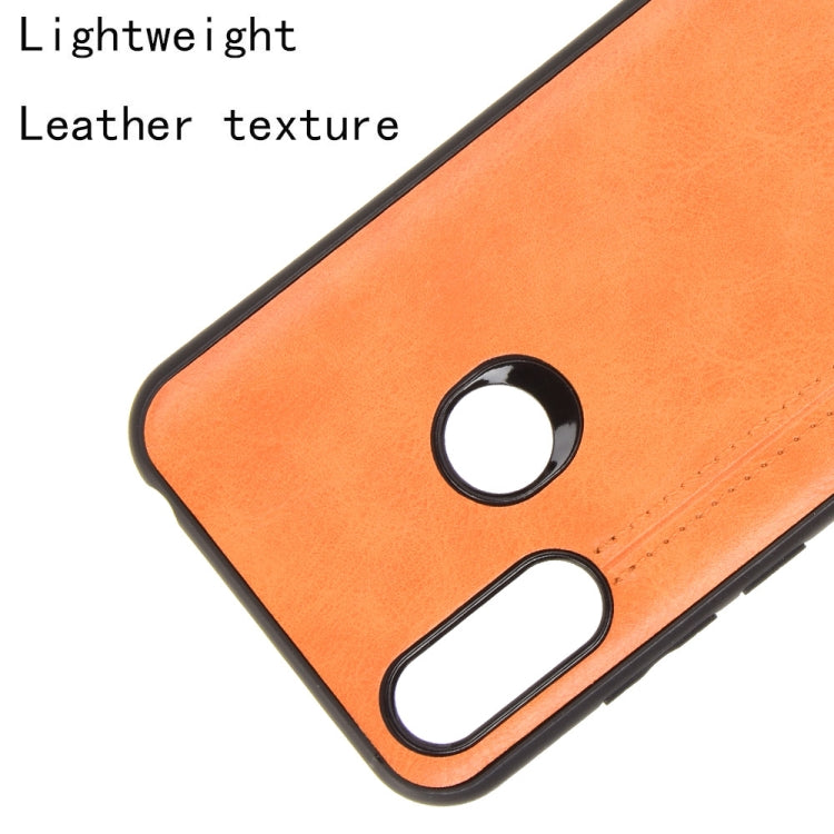 For Motorola Moto E6s 2020 Shockproof Sewing Cow Pattern Skin PC + PU + TPU Case