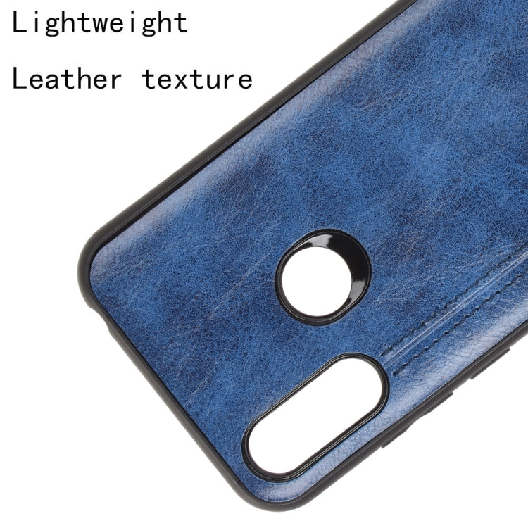 For Motorola Moto E6s 2020 Shockproof Sewing Cow Pattern Skin PC + PU + TPU Case