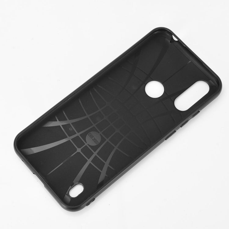 For Motorola Moto E6s 2020 Shockproof Sewing Cow Pattern Skin PC + PU + TPU Case