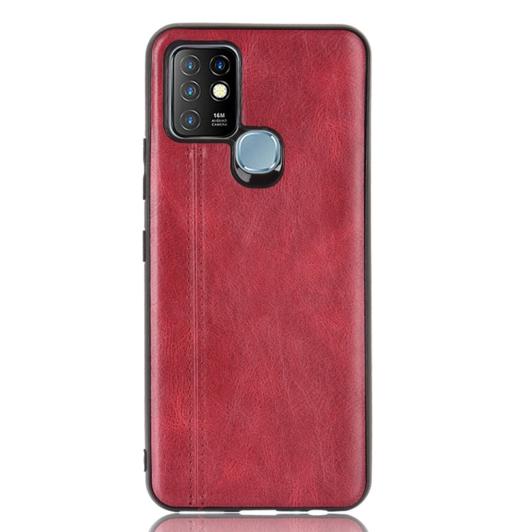 For Infinix Hot 10 Shockproof Sewing Cow Pattern Skin PC + PU + TPU Case