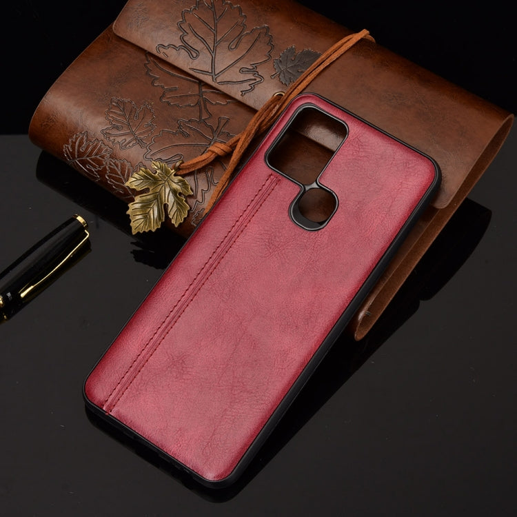 For Infinix Hot 10 Shockproof Sewing Cow Pattern Skin PC + PU + TPU Case