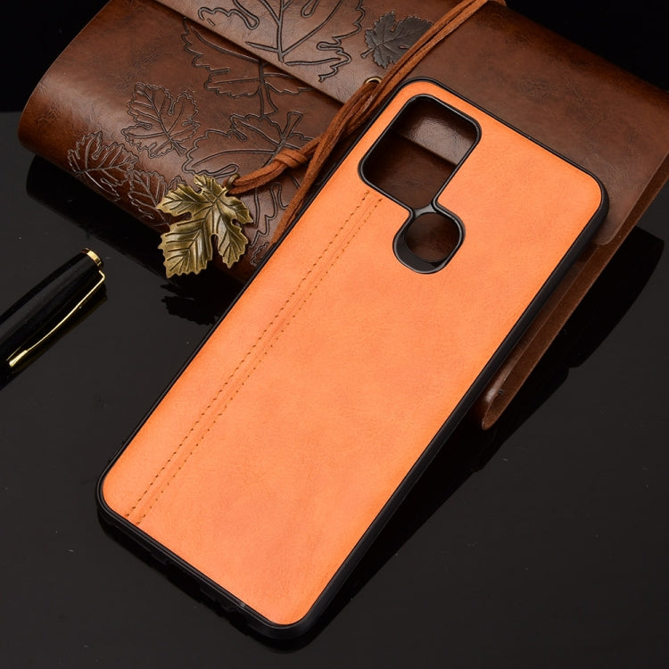 For Infinix Hot 10 Shockproof Sewing Cow Pattern Skin PC + PU + TPU Case