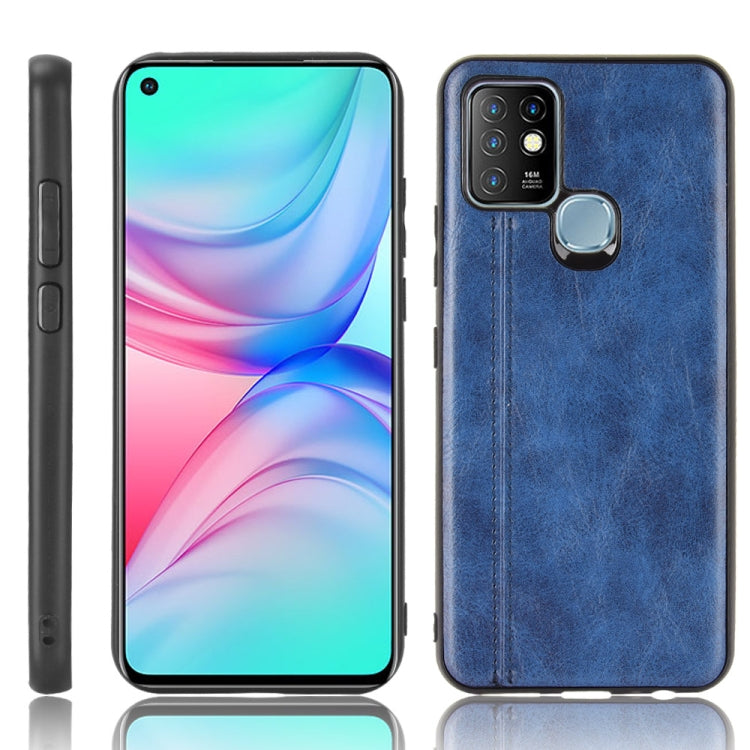 For Infinix Hot 10 Shockproof Sewing Cow Pattern Skin PC + PU + TPU Case