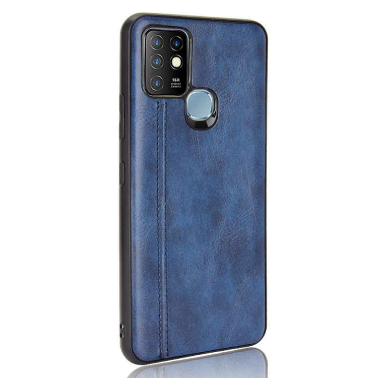 For Infinix Hot 10 Shockproof Sewing Cow Pattern Skin PC + PU + TPU Case