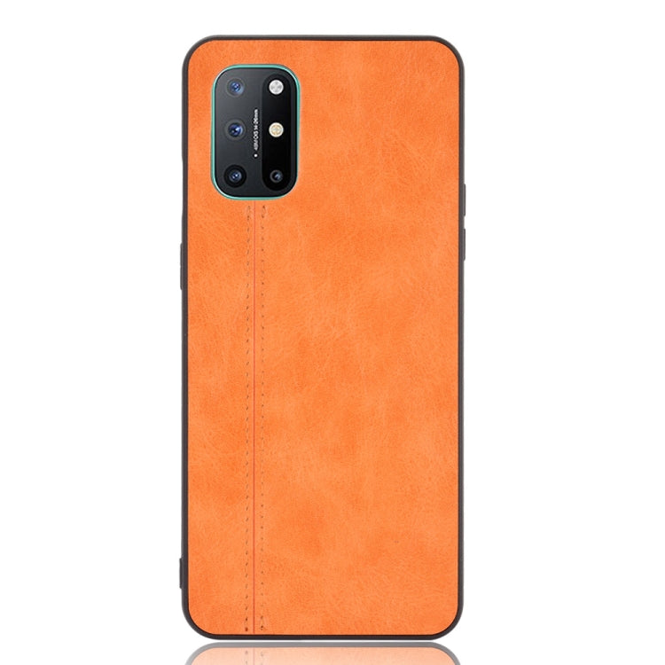 For OnePlus 8T Shockproof Sewing Cow Pattern Skin PC + PU + TPU Case