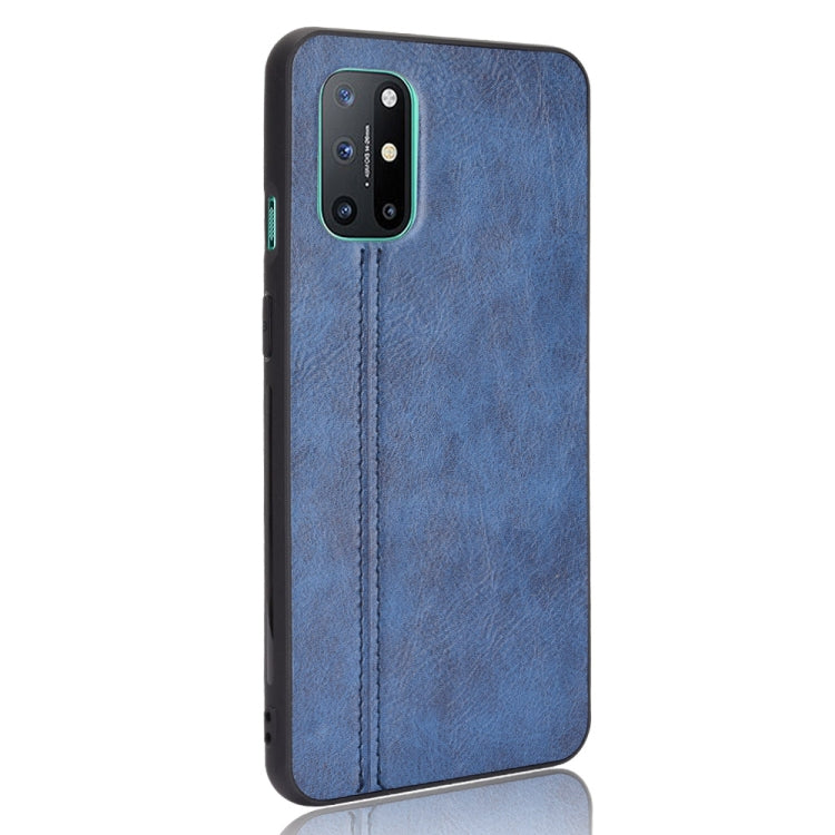 For OnePlus 8T Shockproof Sewing Cow Pattern Skin PC + PU + TPU Case