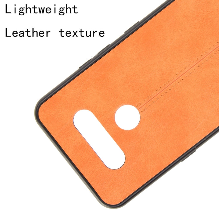 For LG K51 Shockproof Sewing Cow Pattern Skin PC + PU + TPU Case