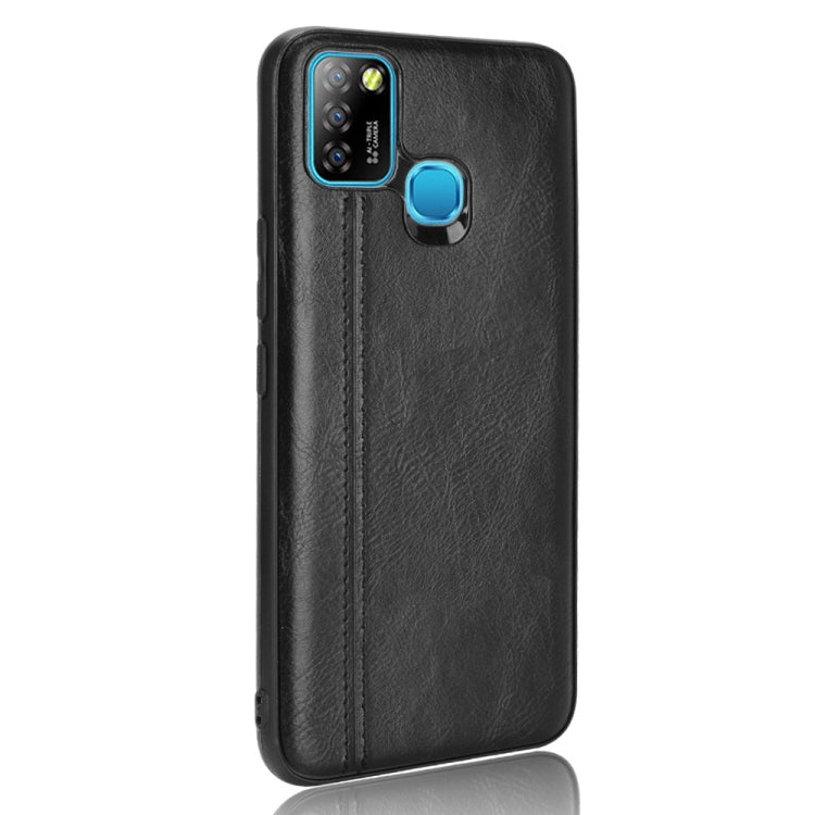 For Infinix Hot 10 Lite Shockproof Sewing Cow Pattern Skin PC + PU + TPU Case