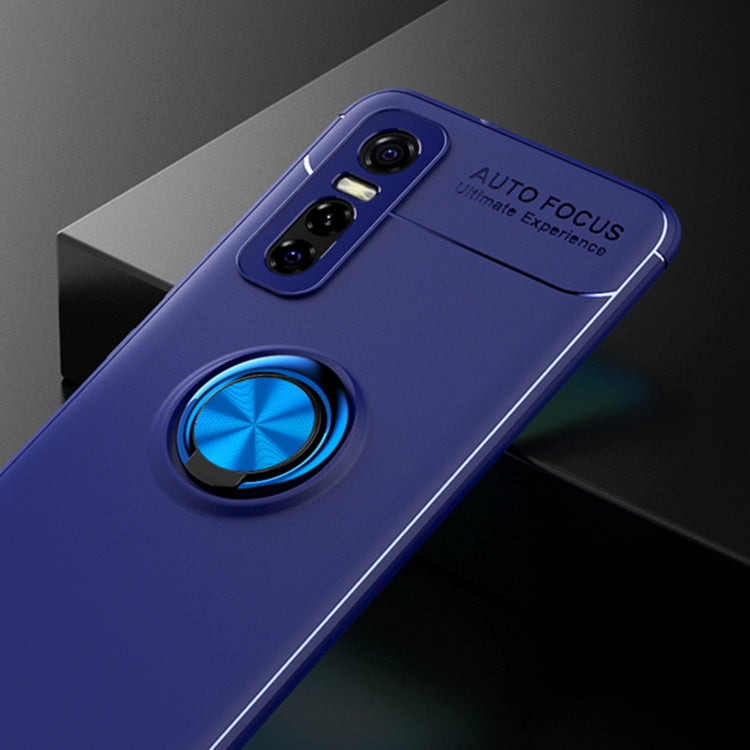 For vivo Y73s Metal Ring Holder 360 Degree Rotating TPU Case