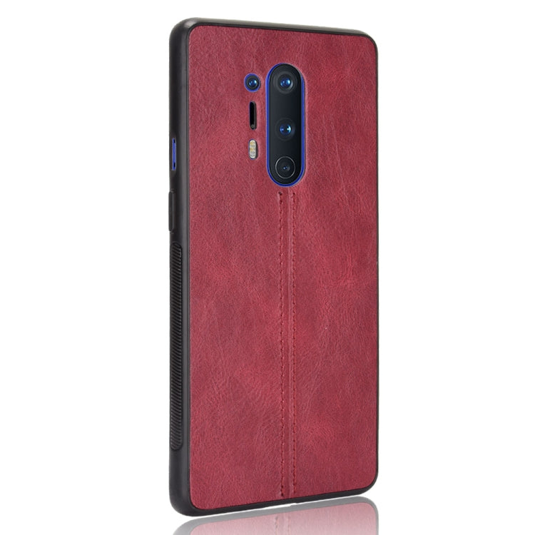 For OnePlus 8 Pro Shockproof Sewing Cow Pattern Skin PC + PU + TPU Case