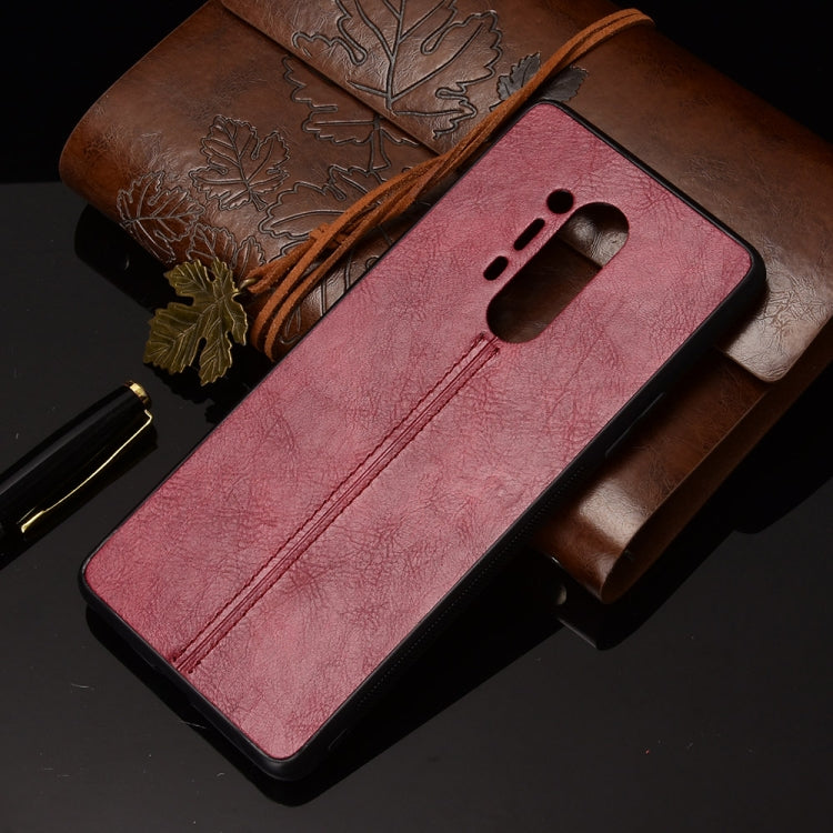 For OnePlus 8 Pro Shockproof Sewing Cow Pattern Skin PC + PU + TPU Case