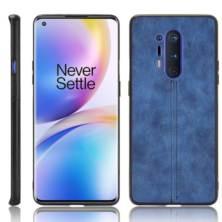 For OnePlus 8 Pro Shockproof Sewing Cow Pattern Skin PC + PU + TPU Case