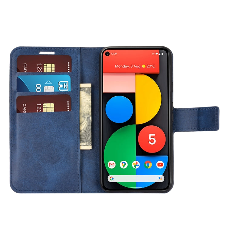For Google Pixel 5 XL / 4a 5G Retro Calf Pattern Buckle Horizontal Flip Leather Case with Holder & Card Slots & Wallet