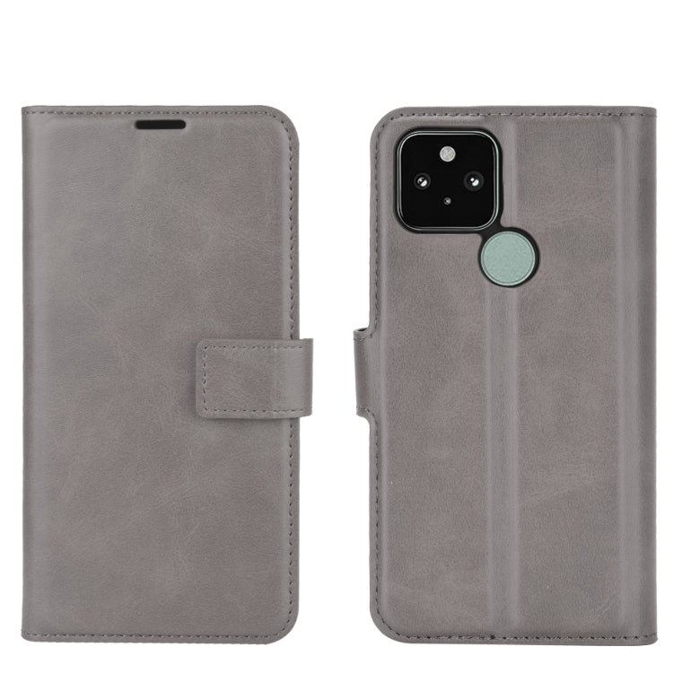 For Google Pixel 5 XL / 4a 5G Retro Calf Pattern Buckle Horizontal Flip Leather Case with Holder & Card Slots & Wallet