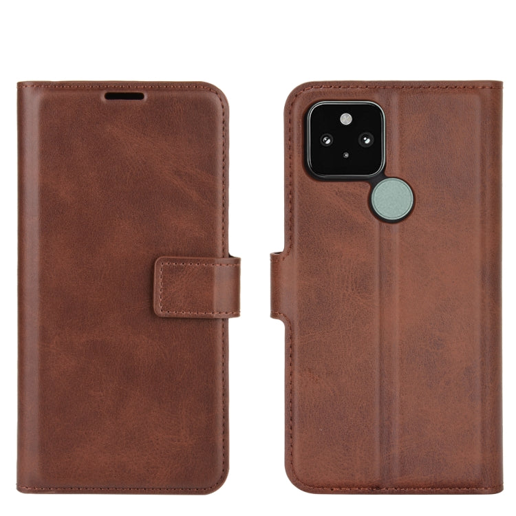 For Google Pixel 5 XL / 4a 5G Retro Calf Pattern Buckle Horizontal Flip Leather Case with Holder & Card Slots & Wallet