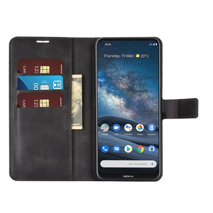 For Nokia 8.3 5G Retro Calf Pattern Buckle Horizontal Flip Leather Case with Holder & Card Slots & Wallet