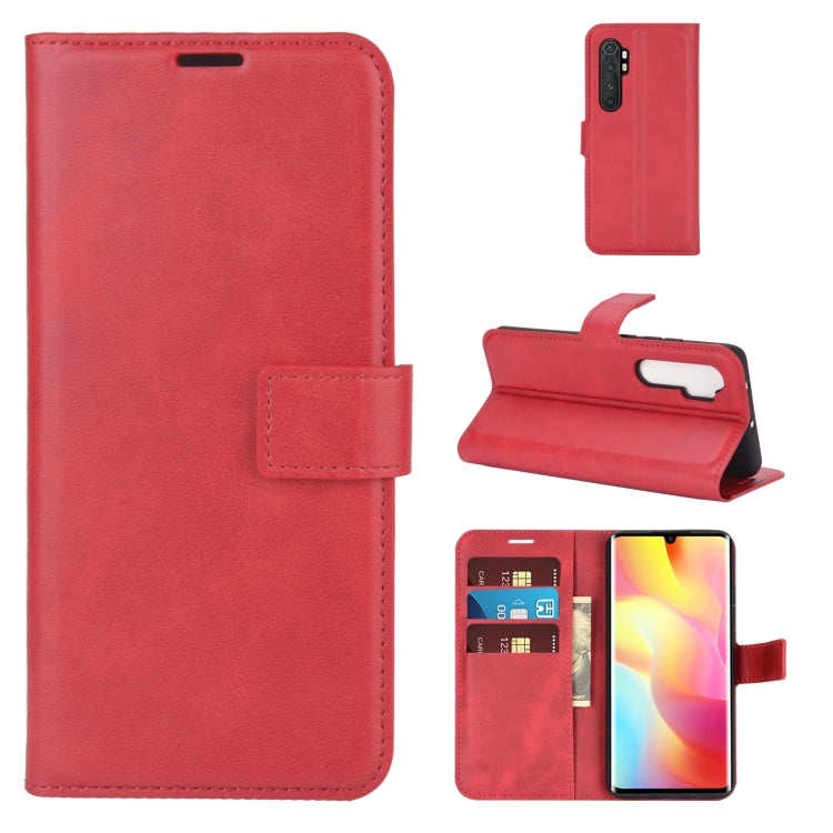 For Xiaomi Mi Note 10 Lite Retro Calf Pattern Buckle Horizontal Flip Leather Case with Holder & Card Slots & Wallet