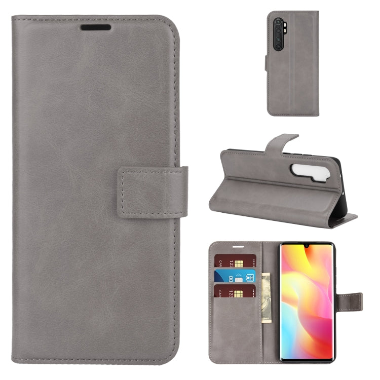 For Xiaomi Mi Note 10 Lite Retro Calf Pattern Buckle Horizontal Flip Leather Case with Holder & Card Slots & Wallet