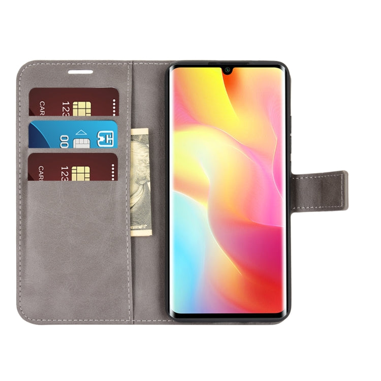 For Xiaomi Mi Note 10 Lite Retro Calf Pattern Buckle Horizontal Flip Leather Case with Holder & Card Slots & Wallet