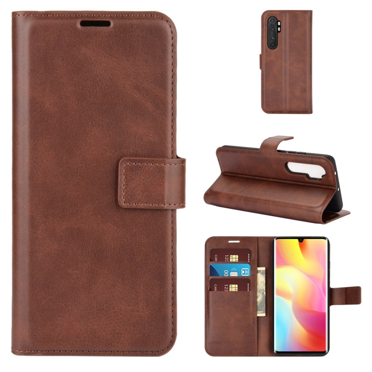 For Xiaomi Mi Note 10 Lite Retro Calf Pattern Buckle Horizontal Flip Leather Case with Holder & Card Slots & Wallet