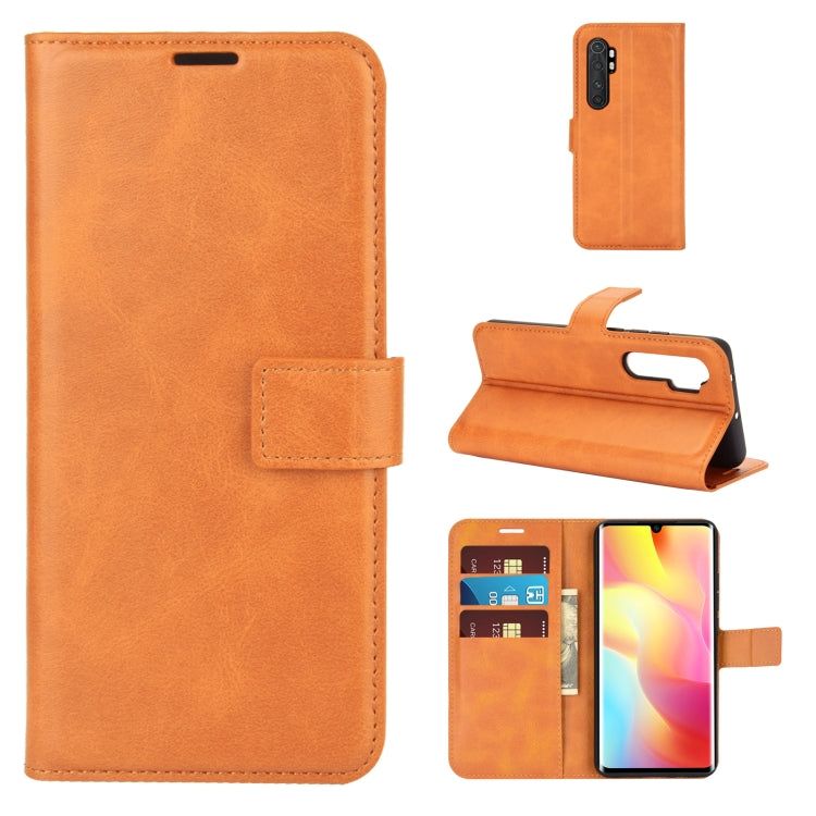 For Xiaomi Mi Note 10 Lite Retro Calf Pattern Buckle Horizontal Flip Leather Case with Holder & Card Slots & Wallet