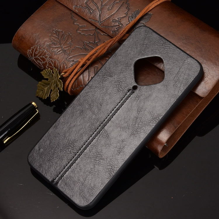 For vivo X50e Shockproof Sewing Cow Pattern Skin PC + PU + TPU Case