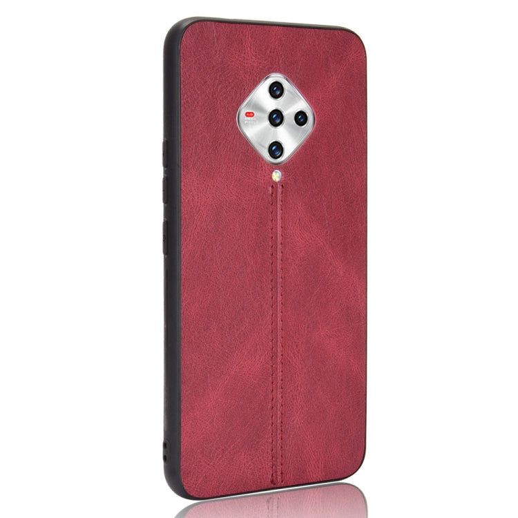 For vivo X50e Shockproof Sewing Cow Pattern Skin PC + PU + TPU Case