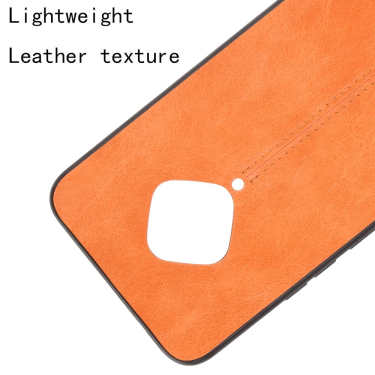 For vivo X50e Shockproof Sewing Cow Pattern Skin PC + PU + TPU Case