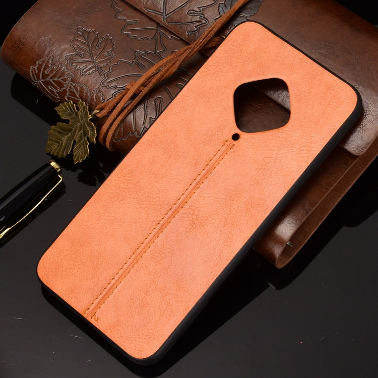 For vivo X50e Shockproof Sewing Cow Pattern Skin PC + PU + TPU Case