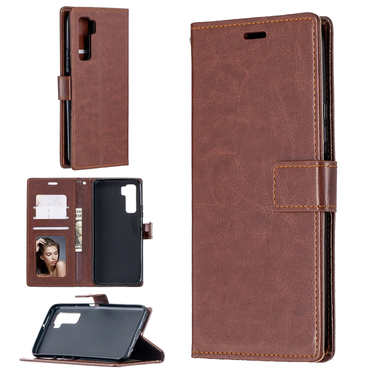 For Huawei P40 Lite 5G Crazy Horse Texture Horizontal Flip Leather Case with Holder & Card Slots & Wallet & Photo Frame