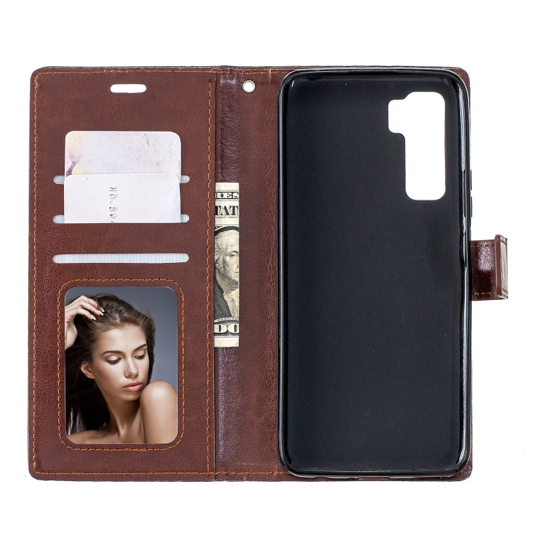 For Huawei P40 Lite 5G Crazy Horse Texture Horizontal Flip Leather Case with Holder & Card Slots & Wallet & Photo Frame