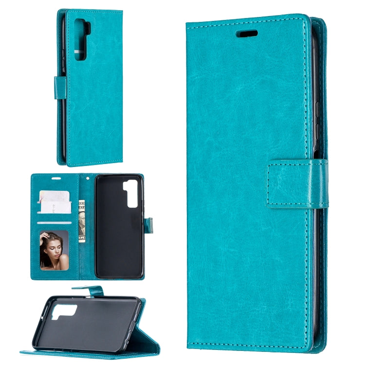 For Huawei P40 Lite 5G Crazy Horse Texture Horizontal Flip Leather Case with Holder & Card Slots & Wallet & Photo Frame