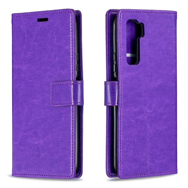 For Huawei P40 Lite 5G Crazy Horse Texture Horizontal Flip Leather Case with Holder & Card Slots & Wallet & Photo Frame